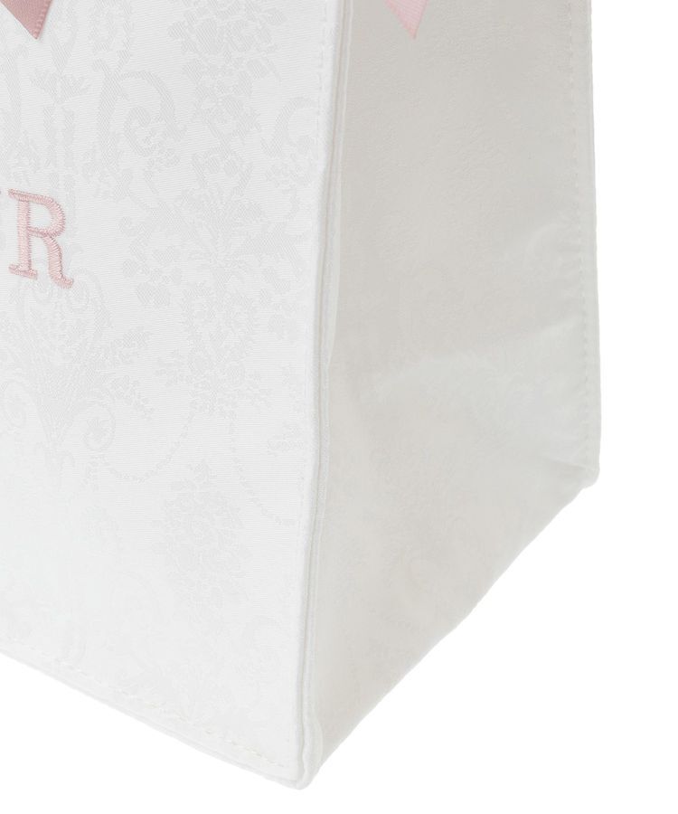 Maison de FLEUR「ジャカードリボンフリルスクエアトートSバッグ」|トートバッグ|