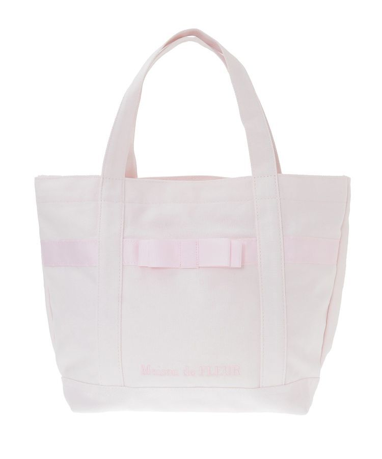 Maison de FLEUR「ピンクマニアマルチポケット帆布トートSバッグ」|トートバッグ|