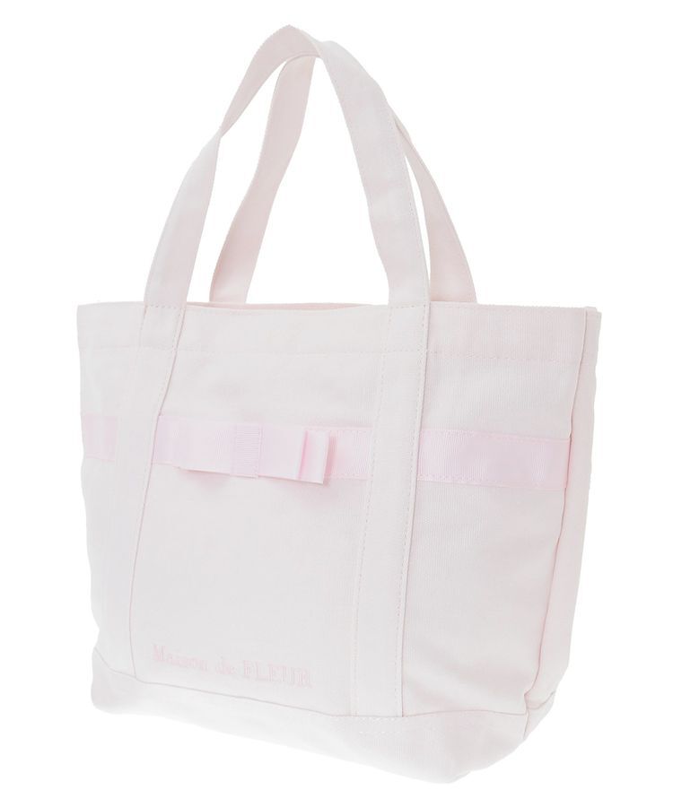Maison de FLEUR「ピンクマニアマルチポケット帆布トートSバッグ」|トートバッグ|