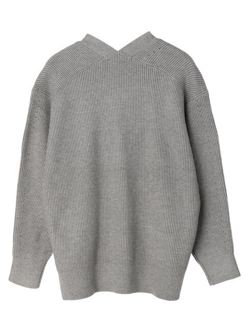  「パチパチしにくいVネック片畦ニットカーディガン」|カーディガン|