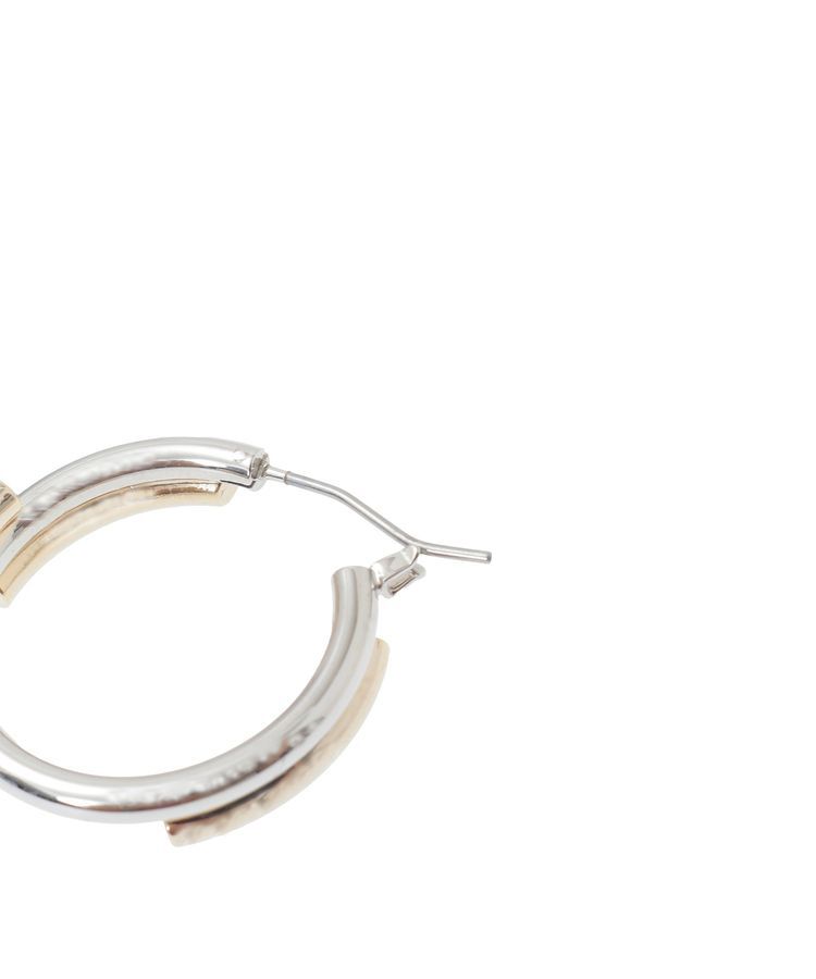 AMERICAN HOLIC「コンビメッキデザインフープピアス」|ピアス|