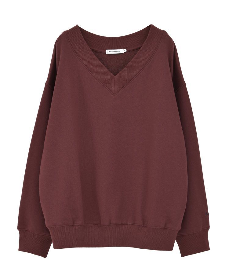 AMERICAN HOLIC「Vネックワンポイントロゴスウェットプルオーバー」|スウェット・ジャージ|