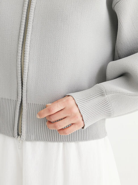 Green Parks「・ELENCARE　DUE　ハイネックZIPカーディガン」|カーディガン|