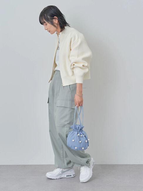 Green Parks「・ELENCARE　DUE　ハイネックZIPカーディガン」|カーディガン|