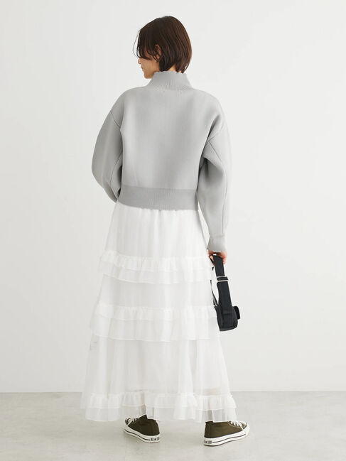 Green Parks「・ELENCARE　DUE　ハイネックZIPカーディガン」|カーディガン|