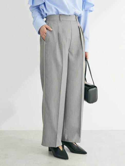 Green Parks「パイピングサイドラインワイドパンツ」|その他|