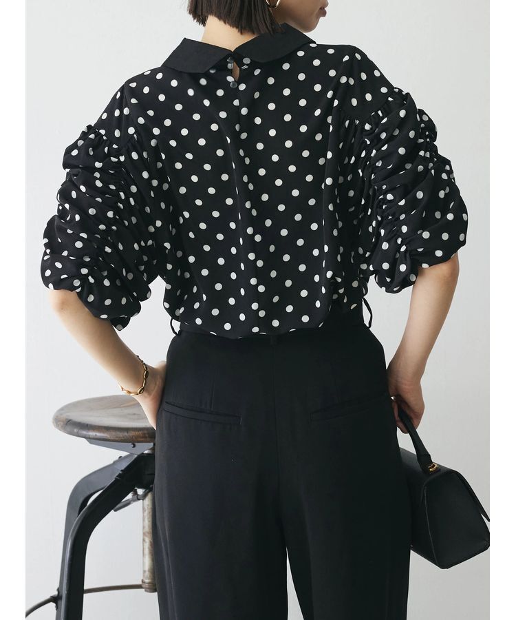 AnriettMusee「ギャザースリーブブラウス」|シャツ・ブラウス|