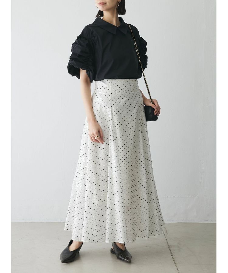 AnriettMusee「ギャザースリーブブラウス」|シャツ・ブラウス|