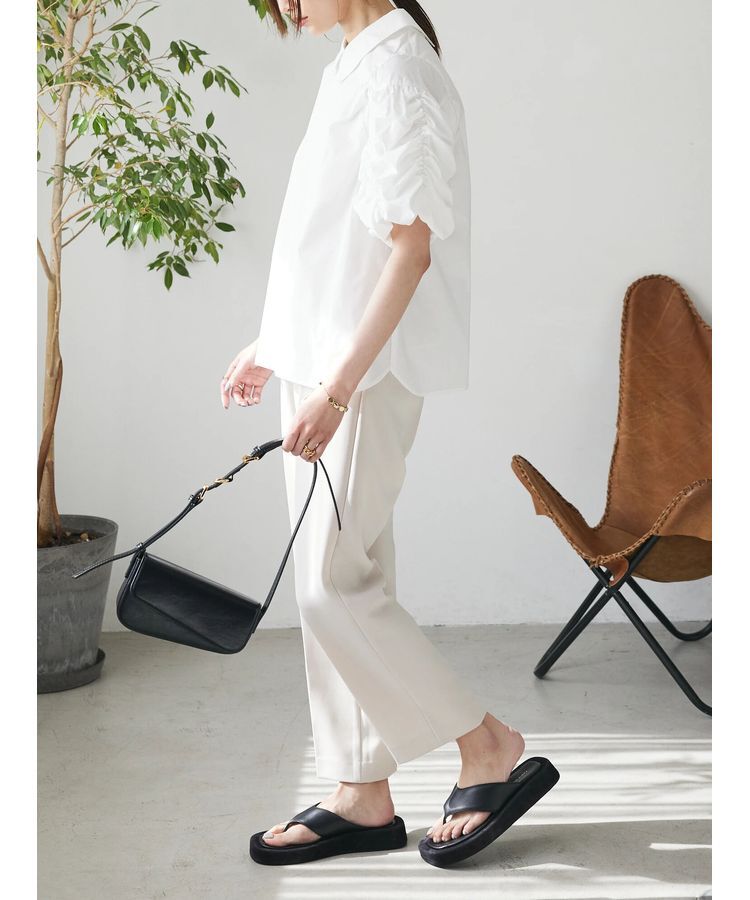 AnriettMusee「ギャザースリーブブラウス」|シャツ・ブラウス|