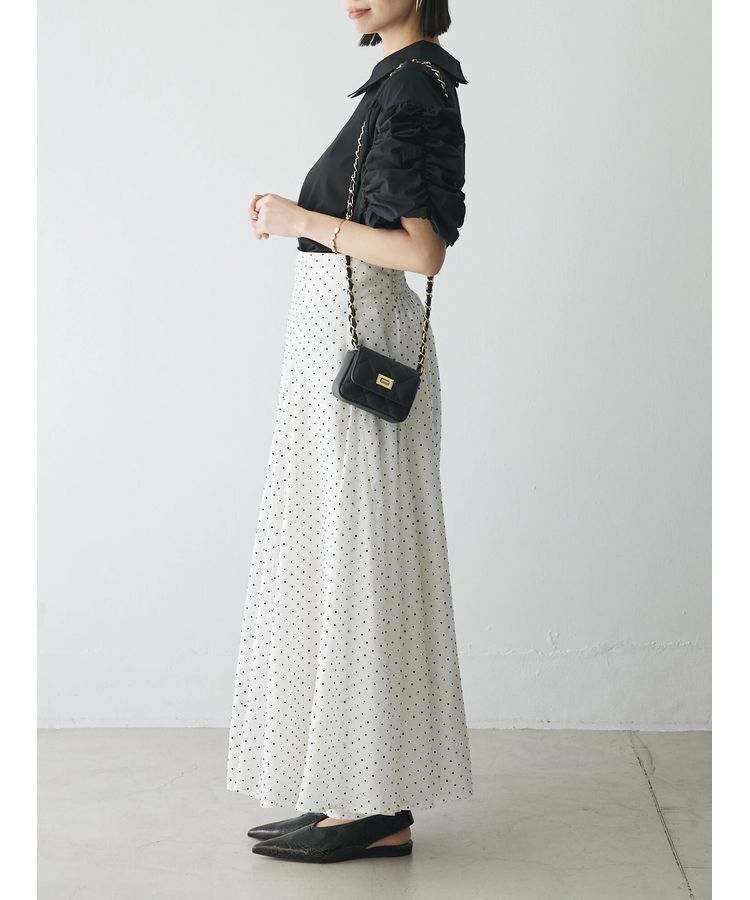 AnriettMusee「ギャザースリーブブラウス」|シャツ・ブラウス|