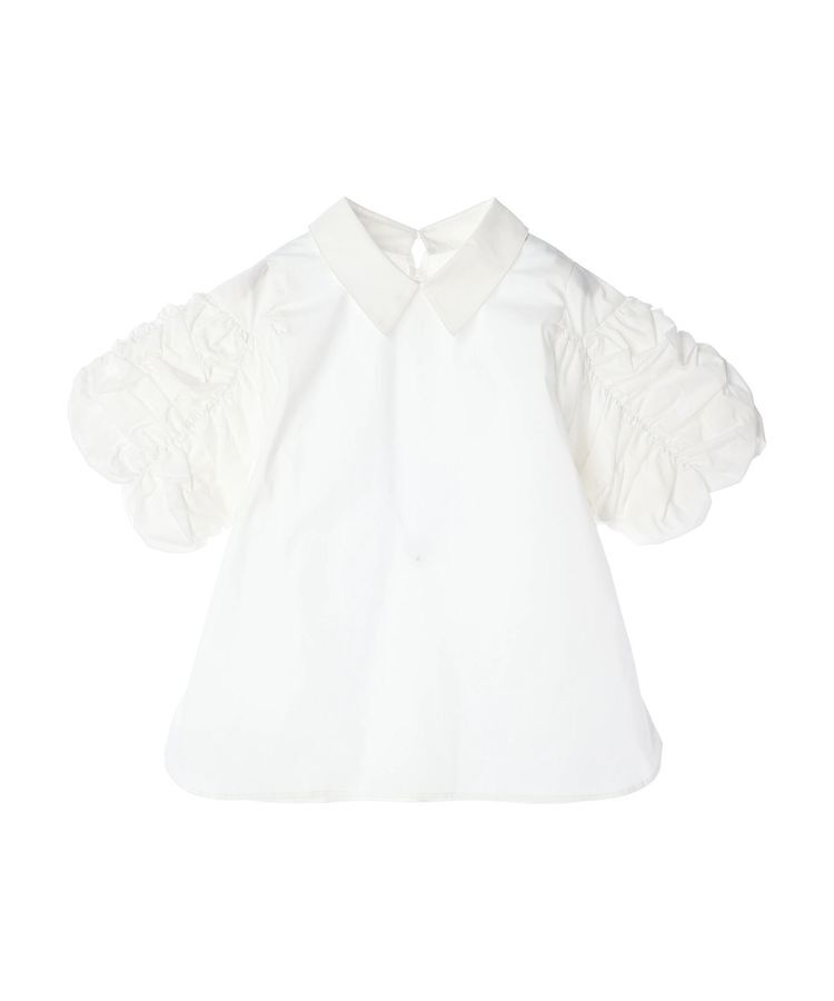 AnriettMusee「ギャザースリーブブラウス」|シャツ・ブラウス|