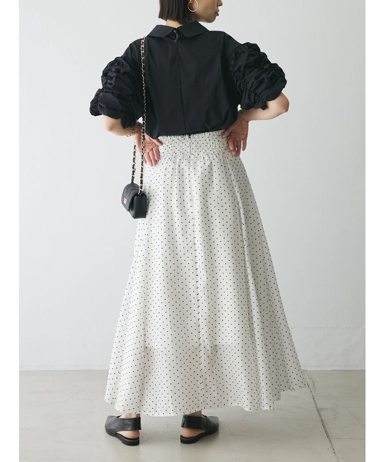 AnriettMusee「ギャザースリーブブラウス」|シャツ・ブラウス|