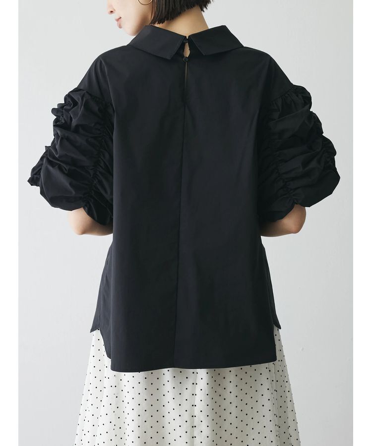 AnriettMusee「ギャザースリーブブラウス」|シャツ・ブラウス|
