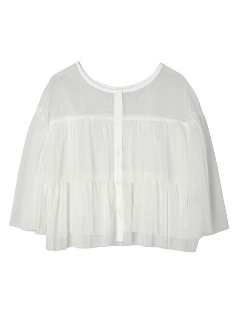 Green Parks「・SUGAR　SPOON　チュールティアードブラウス」|シャツ・ブラウス|