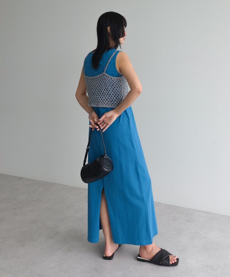 AnriettMusee「ニットビスチェ付きカットソーワンピース」|ワンピース|