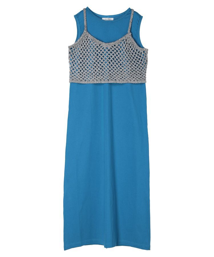 AnriettMusee「ニットビスチェ付きカットソーワンピース」|ワンピース|