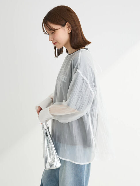 Green Parks「・ELENCARE　DUE　2wayシアーブラウス」|チュニック|