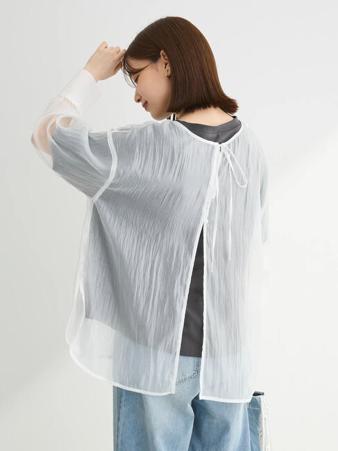 Green Parks「・ELENCARE　DUE　2wayシアーブラウス」|チュニック|