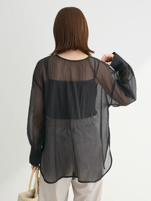 Green Parks「・ELENCARE　DUE　2wayシアーブラウス」|チュニック|