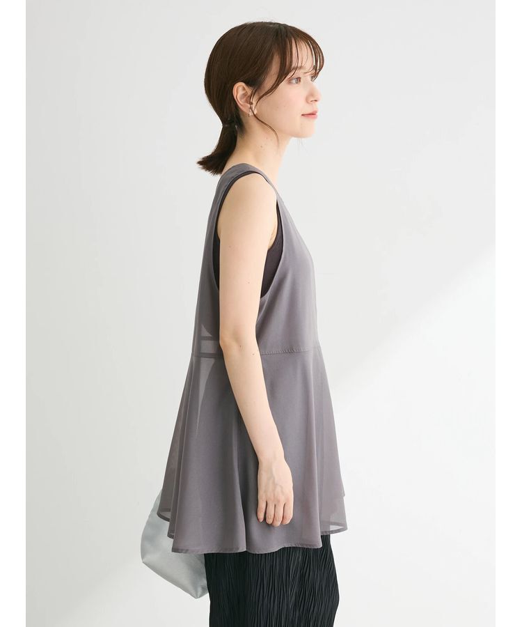 Green Parks「・ELENCARE　DUEオーガンジーノースリチュニック」|チュニック|