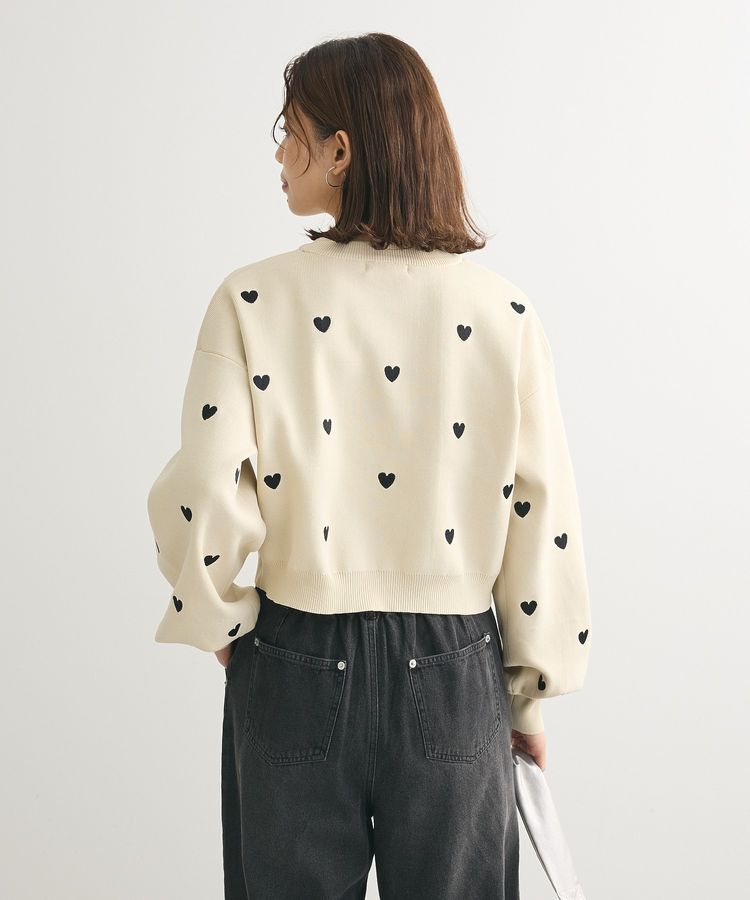 Green Parks「・swing by ハート刺繍ニット」|ニット・セーター|