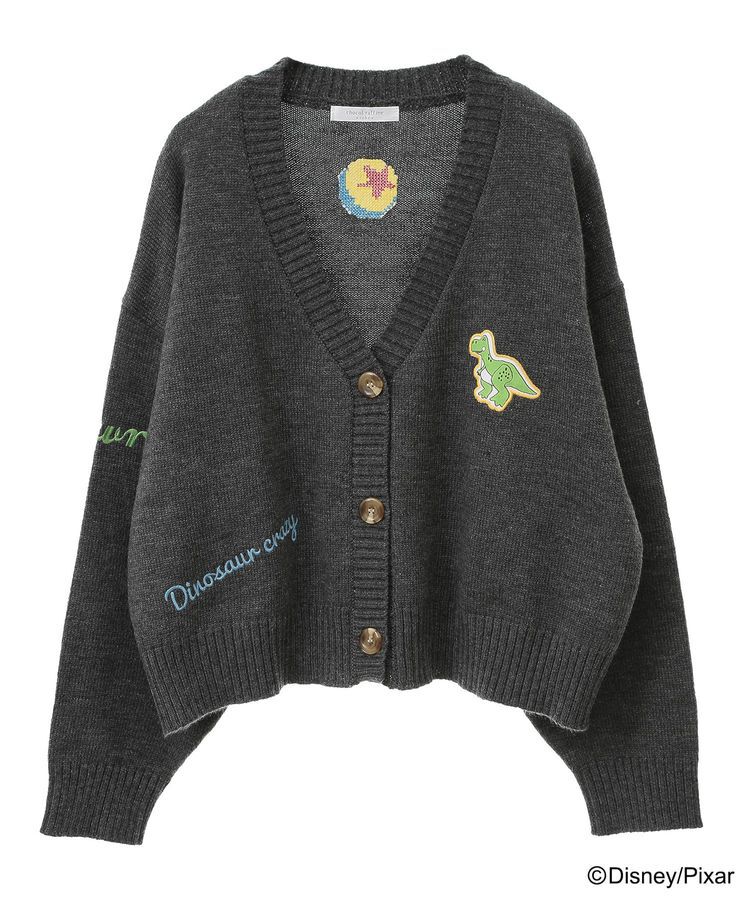 Green Parks「トイストーリー/ワッペンショート丈カーディガン」|カーディガン|