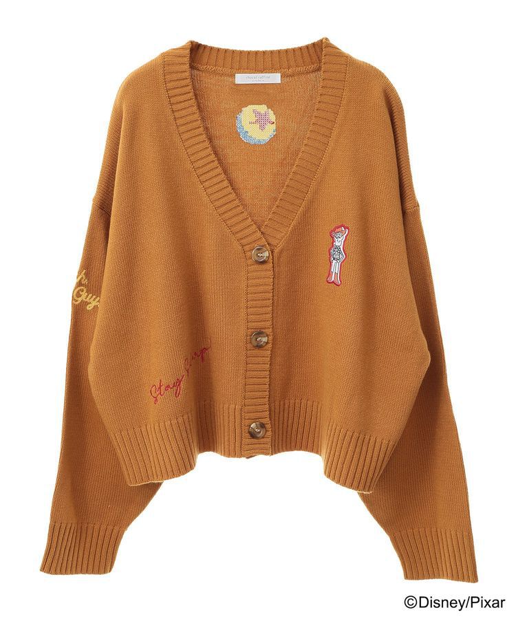 Green Parks「トイストーリー/ワッペンショート丈カーディガン」|カーディガン|