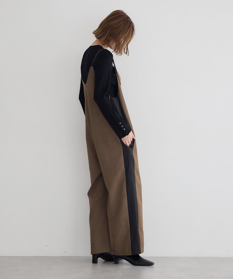 YECCA VECCA「袖釦クルーネックリブニット」|ニット・セーター|