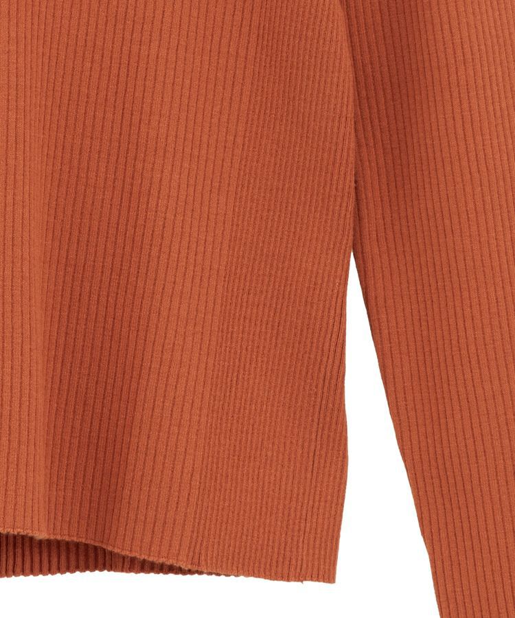 YECCA VECCA「袖釦クルーネックリブニット」|ニット・セーター|