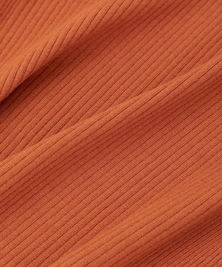 YECCA VECCA「袖釦クルーネックリブニット」|ニット・セーター|