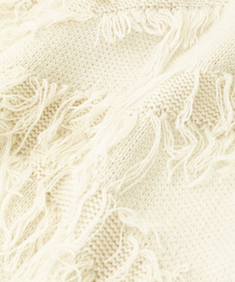 Editt by YECCA VECCA「スター柄フリンジルーズニット」|ニット・セーター|