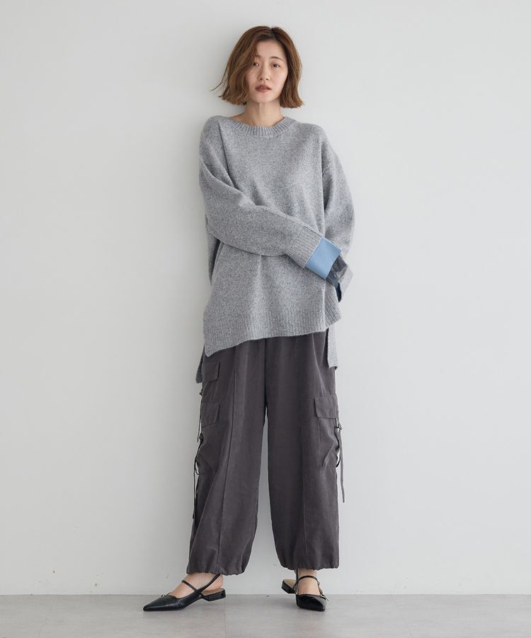 Editt by YECCA VECCA「袖レイヤードソフトニット」|ニット・セーター|