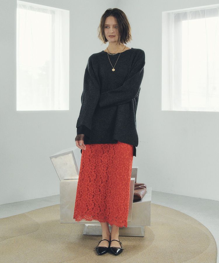 Editt by YECCA VECCA「袖レイヤードソフトニット」|ニット・セーター|