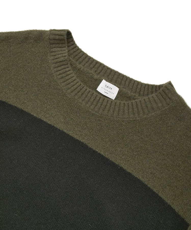 Editt by YECCA VECCA「袖レイヤードソフトニット」|ニット・セーター|