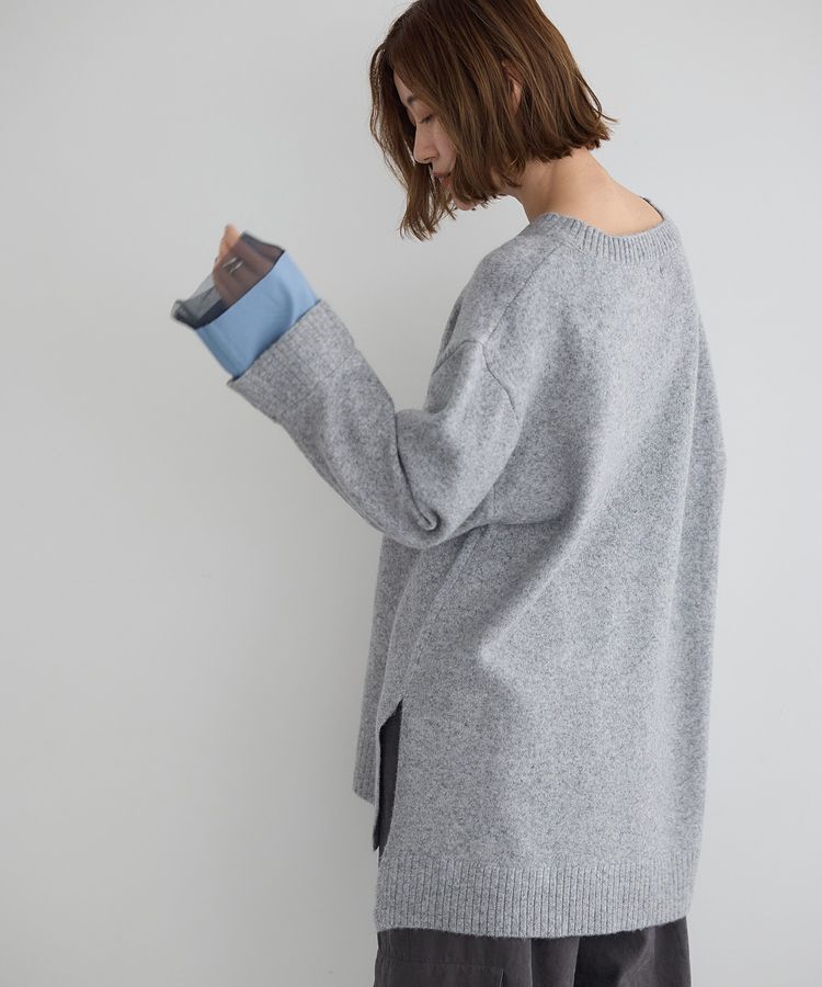 Editt by YECCA VECCA「袖レイヤードソフトニット」|ニット・セーター|
