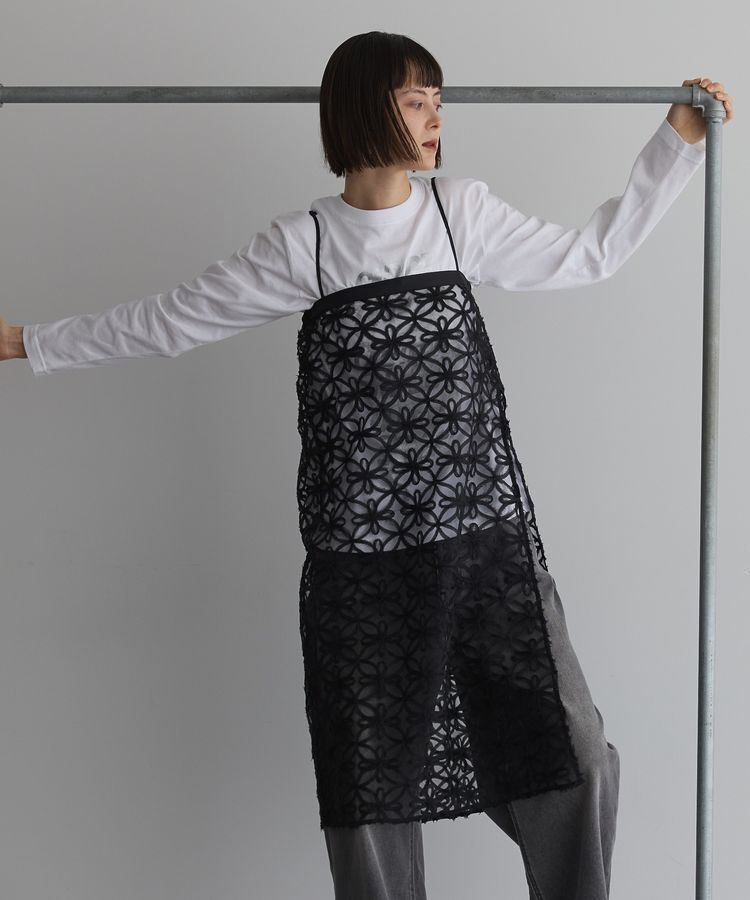 GARAGE OF GOOD CLOTHING「2WAYレース巻きスカート」|スカート|Black