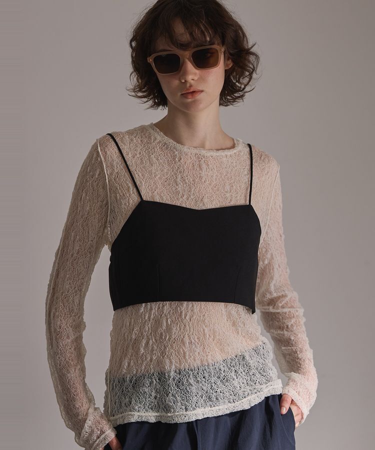 GARAGE OF GOOD CLOTHING「レースクルーネックプルオーバー」|Tシャツ・カットソー|