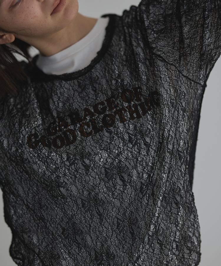 GARAGE OF GOOD CLOTHING「レースクルーネックプルオーバー」|Tシャツ・カットソー|