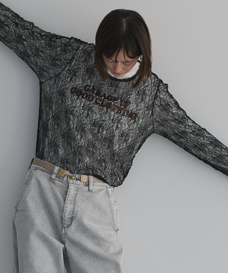 GARAGE OF GOOD CLOTHING「レースクルーネックプルオーバー」|Tシャツ・カットソー|