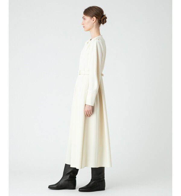 LOULOU WILLOUGHBY「【LOULOU WILLOUGHBY】ウールチノタックワンピース」|ワンピース|