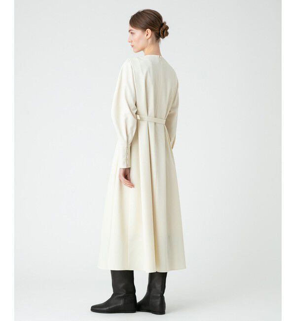 LOULOU WILLOUGHBY「【LOULOU WILLOUGHBY】ウールチノタックワンピース」|ワンピース|