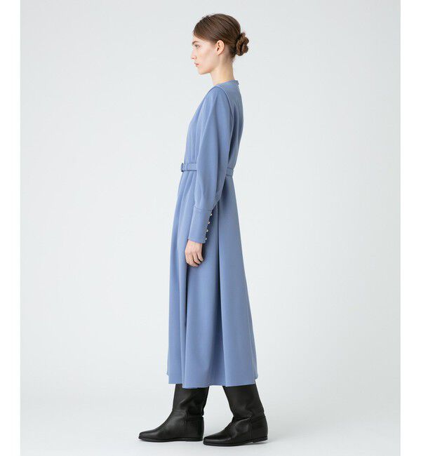 LOULOU WILLOUGHBY「【LOULOU WILLOUGHBY】ウールチノタックワンピース」|ワンピース|