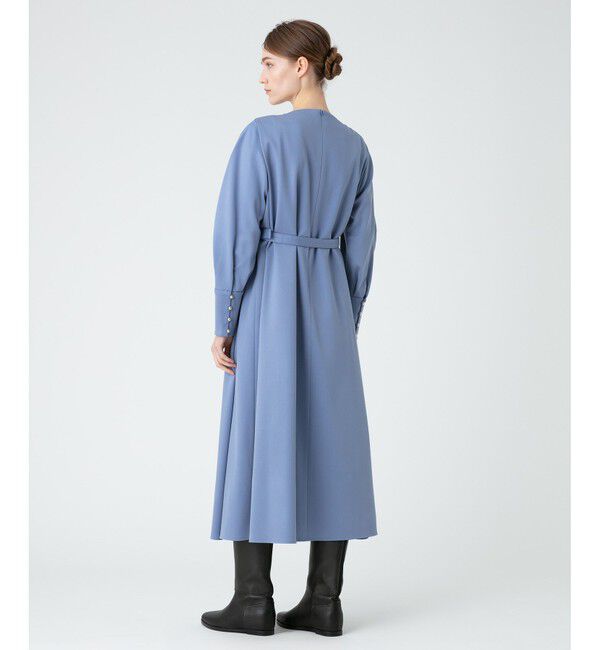 LOULOU WILLOUGHBY「【LOULOU WILLOUGHBY】ウールチノタックワンピース」|ワンピース|