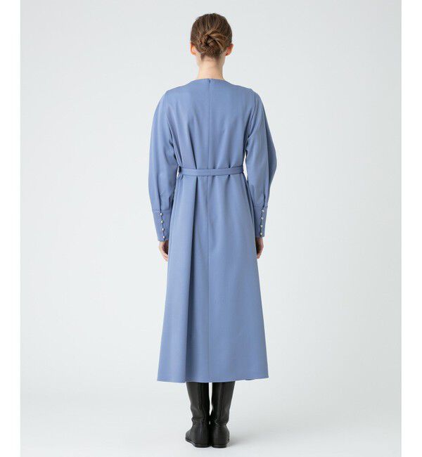 LOULOU WILLOUGHBY「【LOULOU WILLOUGHBY】ウールチノタックワンピース」|ワンピース|