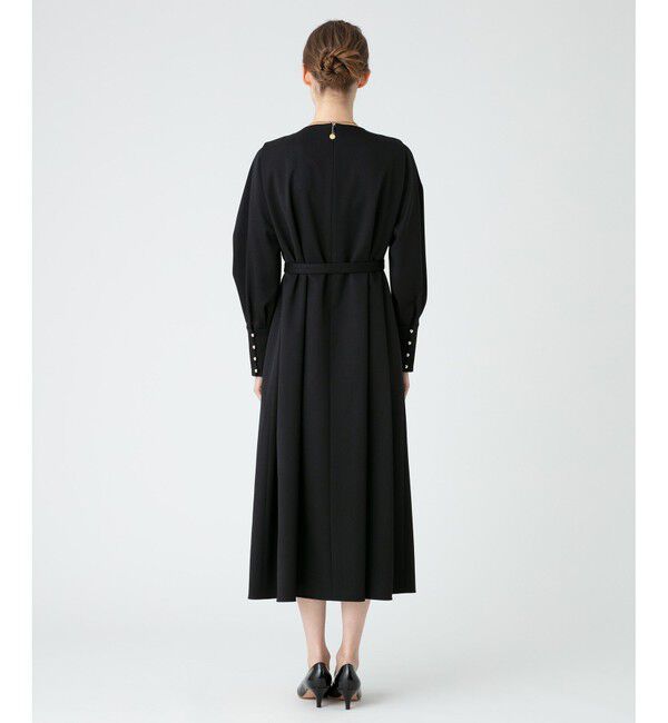 LOULOU WILLOUGHBY「【LOULOU WILLOUGHBY】ウールチノタックワンピース」|ワンピース|