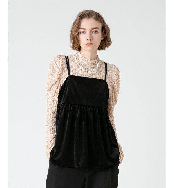 LOULOU WILLOUGHBY「【LOULOU WILLOUGHBY】ベロアキャミソール」|その他|