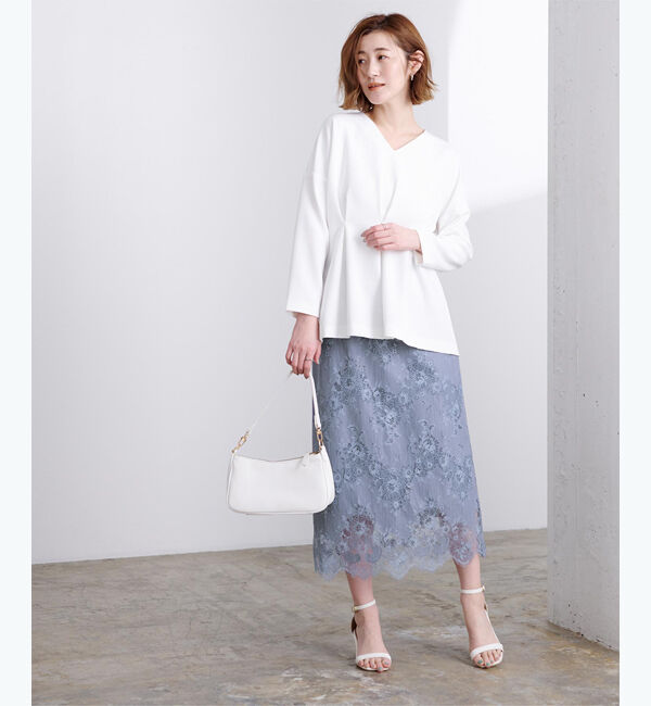 ur's「レースセミタイトスカート」|スカート|