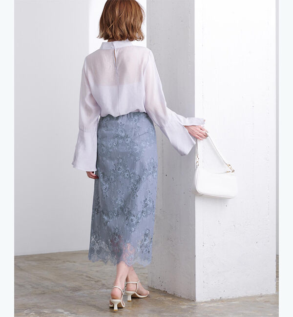 ur's「レースセミタイトスカート」|スカート|