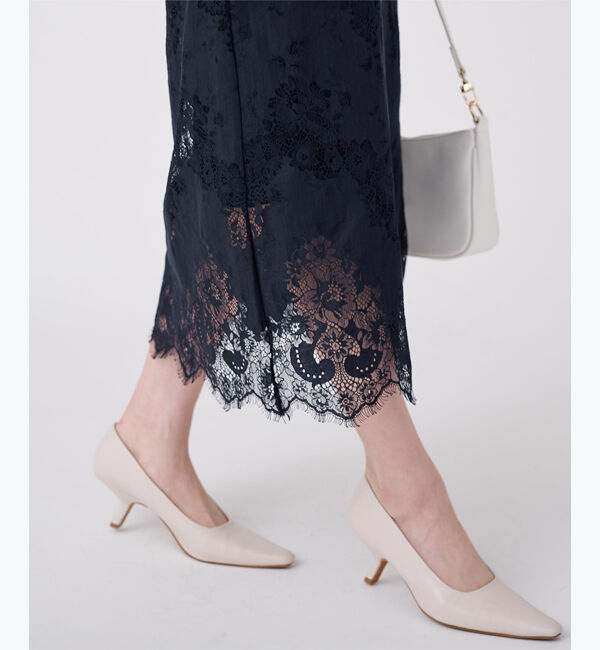ur's「レースセミタイトスカート」|スカート|
