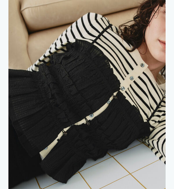 titivate「シャーリングフリルビスチェキャミソール」|キャミソール|